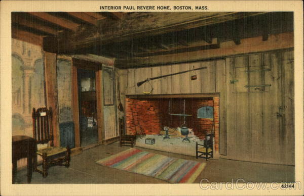 Interior Paul Revere Home Boston Massachusetts