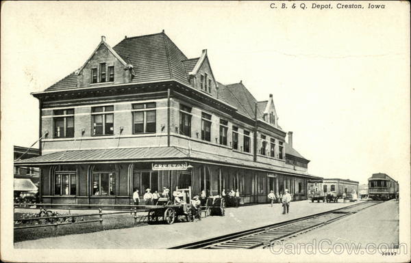 C. B. & Q. Depot Creston Iowa