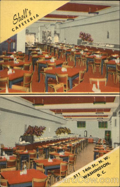 Sholl's Cafeteria Washington District of Columbia Washington DC