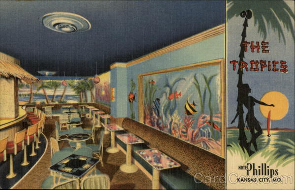 The Tropics Cocktail Lounge, Hotel Phillips Kansas City Missouri