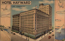 Hotel Hayward Los Angeles, CA Postcard Postcard