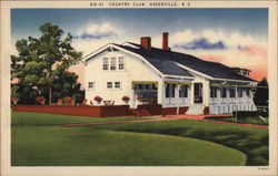 Country Club Greenville, SC Postcard Postcard