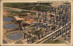 Spindle Top Oil Field Postcard
