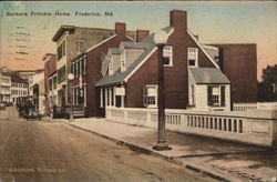 Barbara Fritchie Home Frederick, MD Postcard Postcard