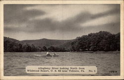 Allegheny River Tidioute, PA Postcard Postcard