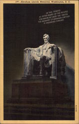 Abraham Lincoln Memorial Postcard