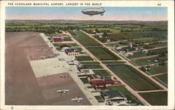 The cleveland Municipal Airport, Largest in the World Postcard