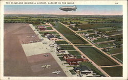 The cleveland Municipal Airport, Largest in the World Ohio Postcard Postcard