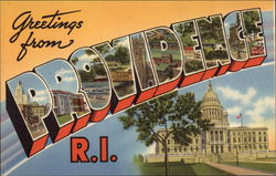 Greetings from Providence Rhode Island Postcard Postcard