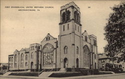First Evangelical United Brethren Church Mechanicsburg, PA Postcard Postcard
