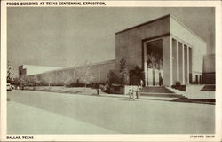 Foods Building at Texas Centennial Exposition Dallas, TX Postcard Postcard