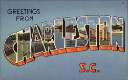 Greetings from Charleston Postcard
