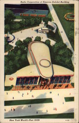 Radio Corporation of America Exhibit Building New York City, NY Postcard Postcard