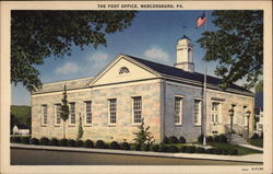 The Post Office Mercersburg, PA Postcard Postcard