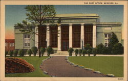 The Post Office Bedford, PA Postcard Postcard