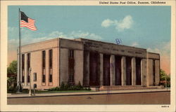 United States Post Office Duncan, OK Postcard Postcard