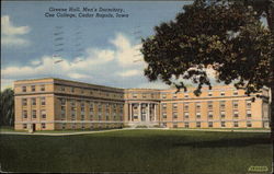 Greene Hall, Men's Dormitory, Coe College Postcard
