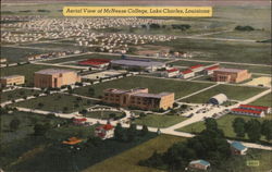 Aerial View of McNeese College Lake Charles, LA Postcard Postcard