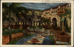 The Patio of Hotel Hershey Pennsylvania Postcard Postcard