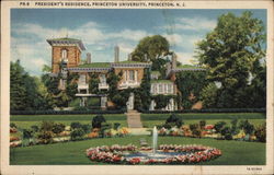 President's Residence, Princeton University New Jersey Postcard Postcard