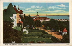 West End Cottages Mackinac Island, MI Postcard Postcard