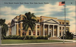 Palm Beach County Court House Postcard