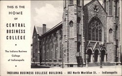 This is the home of Central Business College Postcard