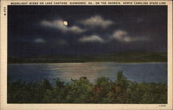 Moonlight Scene on Lake Catuge Moonlight Scene on Lake Catuge