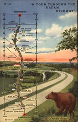 A Tour through the Dream Highway Postcard