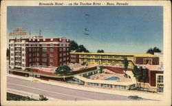 Riverside Hotel on the Truckee River Postcard