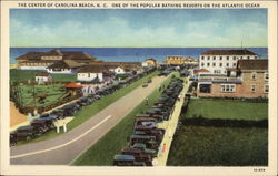 View of the Town Center Carolina Beach, NC Postcard Postcard