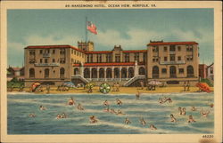 Ocean View at Nansemond Hotel Norfolk, VA Postcard Postcard