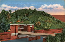 Moat Drawbridge and Entrance to Demilune, Fort Pulaski National Park Savannah, GA Postcard Postcard
