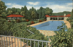 The Swimming Pool at Mountain View Golf and Country Club New City, NY Postcard Postcard