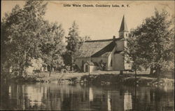 Little White Church Cranberry Lake, NY Postcard Postcard
