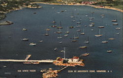 Ida Lewis Yacht Club at Brenton's Cove Newport, RI Postcard Postcard