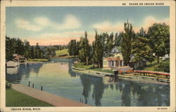 Scene on Indian River Postcard