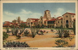U. S. Veteran's Hospital Tucson, AZ Postcard Postcard