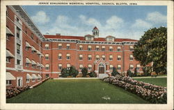 Jennie Edmundson Memorial Hospital Council Bluffs, IA Postcard Postcard