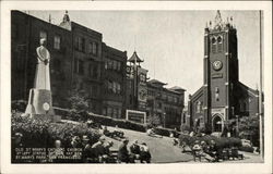 Old St. Mary's Square in Chinatown Postcard