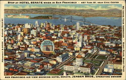 Shop at the Hotel Senate When in San Francisco Postcard