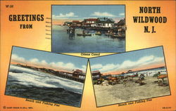 Greetings from North Wildwood New Jersey Postcard Postcard