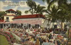 The Palm Dining Terrace overlooking Lake Eloise Winter Haven, FL Postcard Postcard