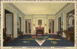 Reception Hall - International Eastern Star Temple Washington, DC Washington DC Postcard Postcard