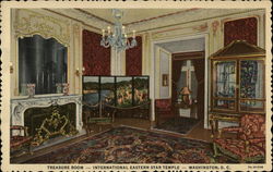 Treasure Room, International Eastern Star Temple Postcard