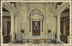 International Eastern Star Temple - Landing Head of Stairway Postcard