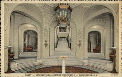 Lobby - International Eastern Star Temple Postcard