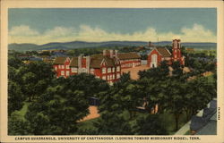 Campus quadrangle, University of Chattanooga Tennessee Postcard Postcard