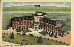 Stratford Hotel Fredericksburg, VA Postcard Postcard