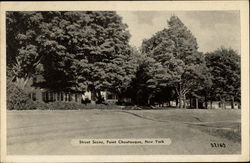 Street Scene Point Chautauqua, NY Postcard Postcard